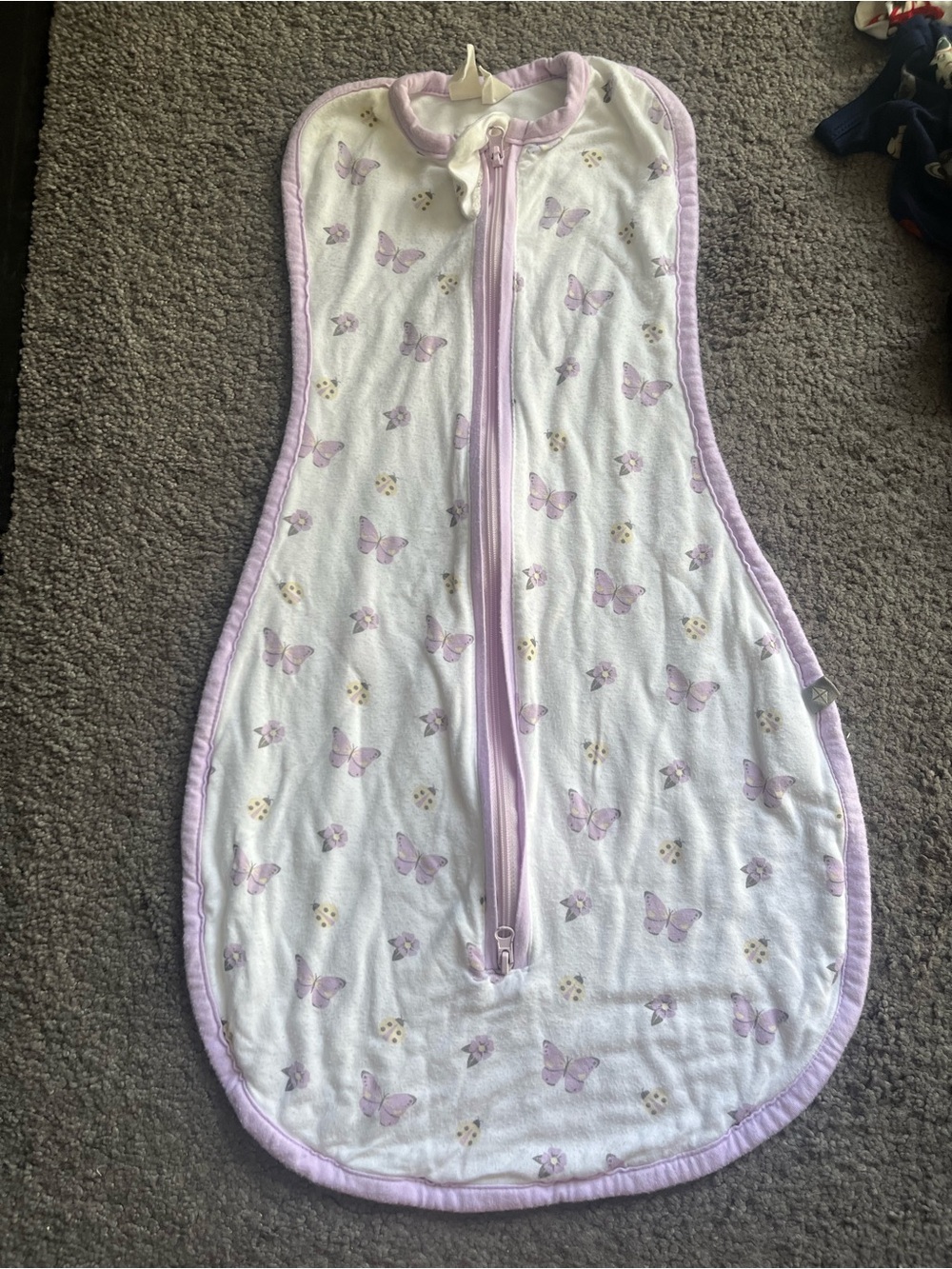 0-3 Flutter swaddle bag